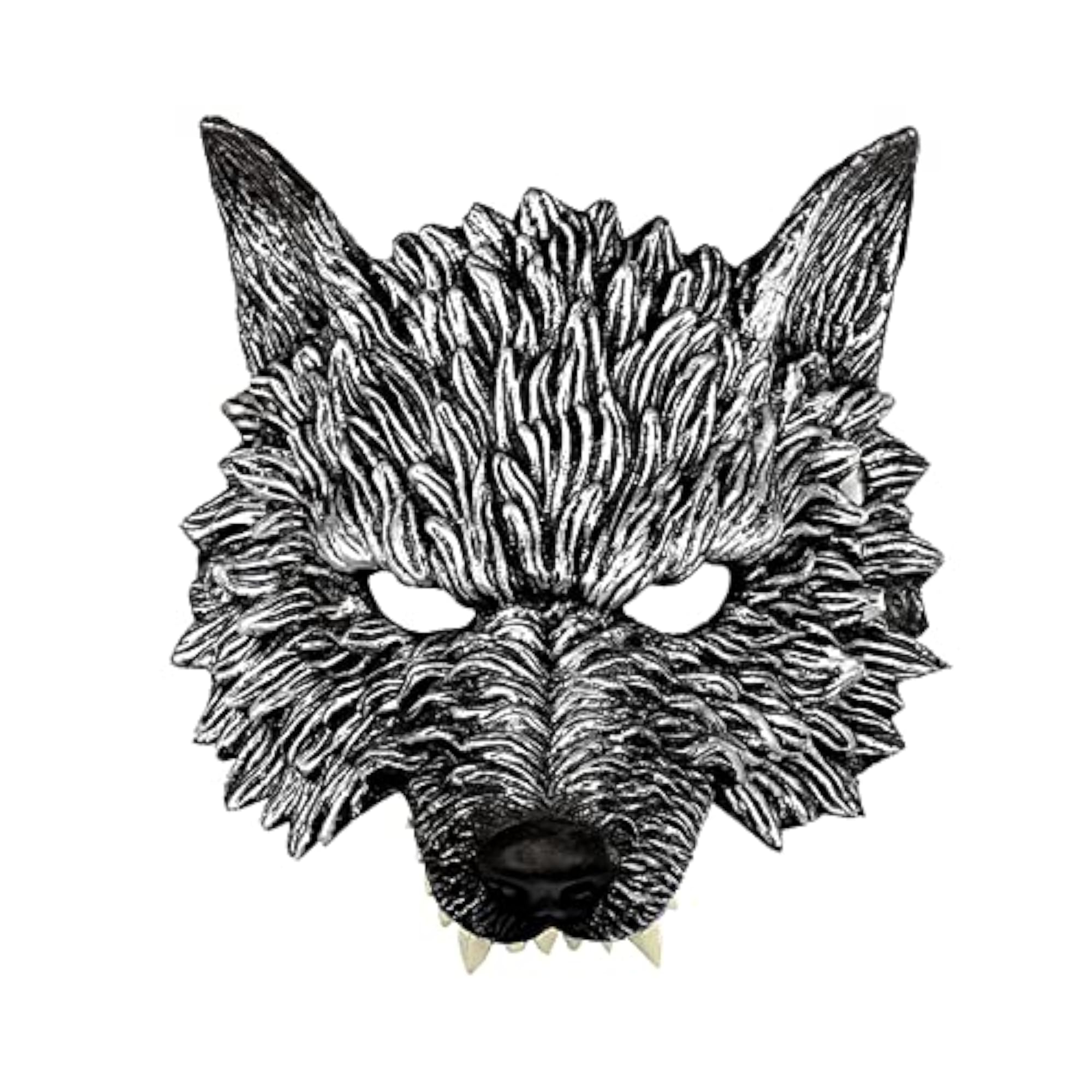 Luxury Wolf Half Face Mask for Cosplay Costume