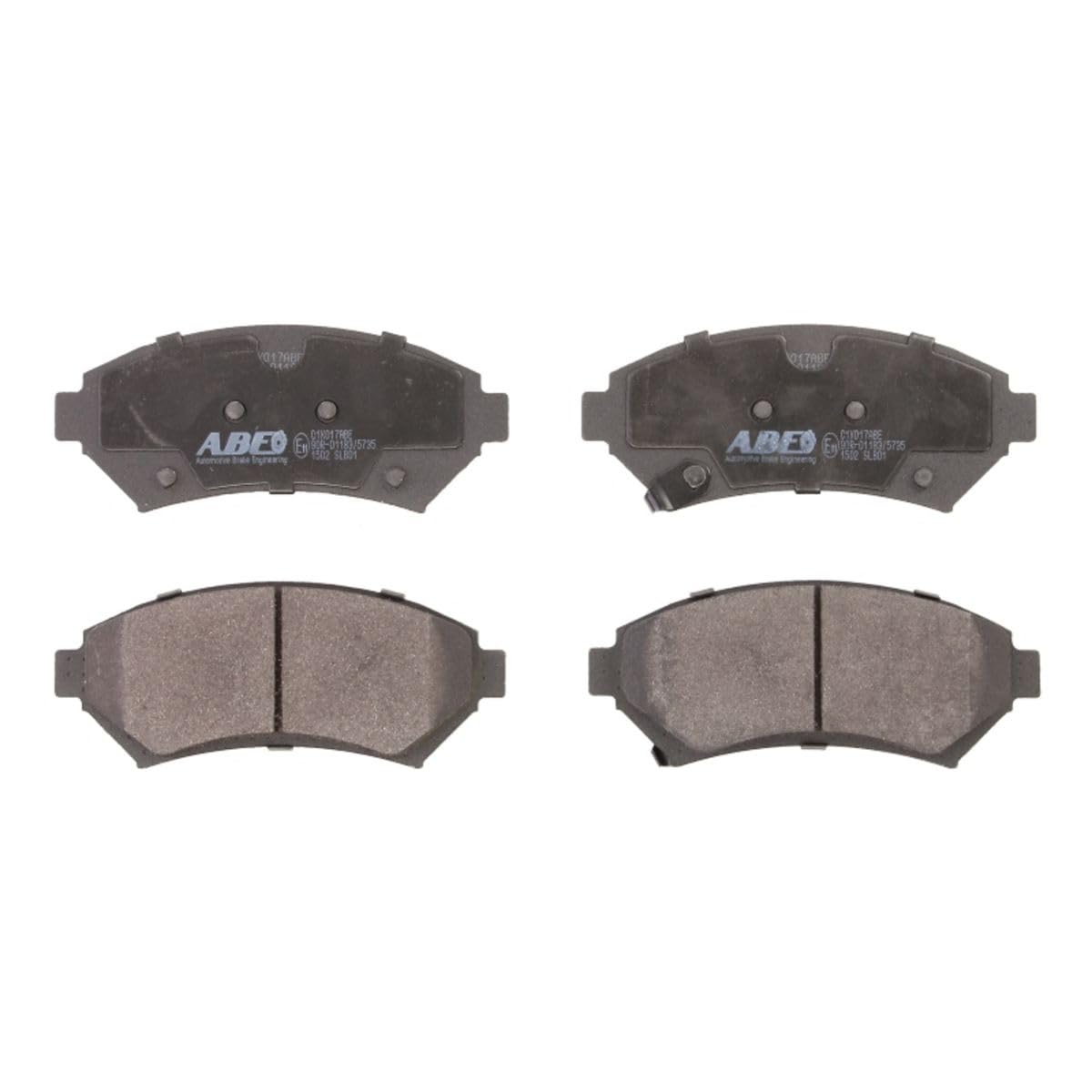 Juego De Pastillas De Freno ABE C11046ABE Eje Delantero, Con Contacto