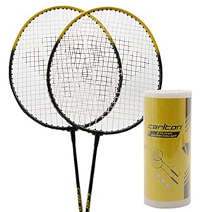 Carlton Unisex 2 Player Badminton Set Rackets & Shuttlecocks Sports Accessories