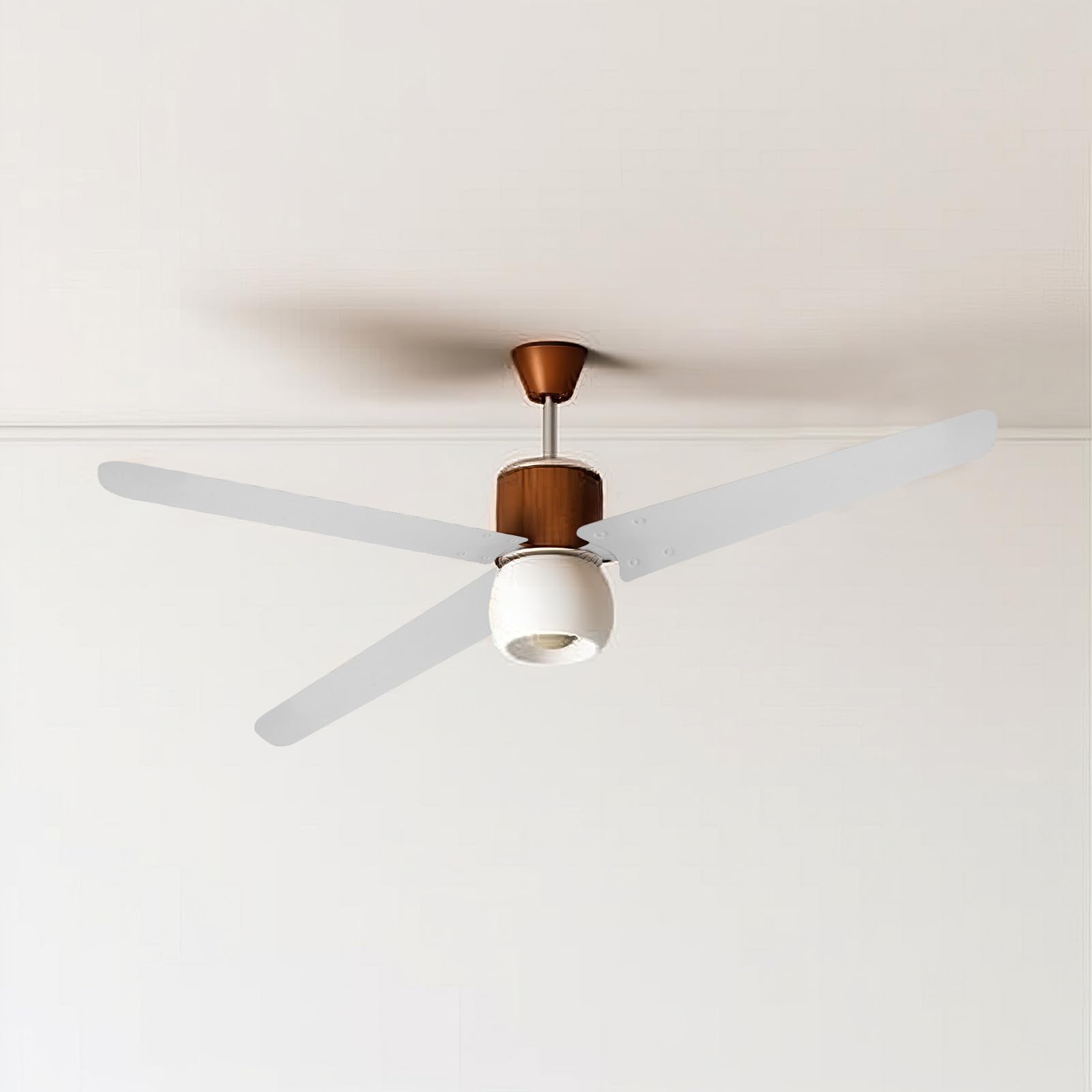 Operitacx Bianco Lame Pezzi 3 in Ferro Ventilatore da Soffitto