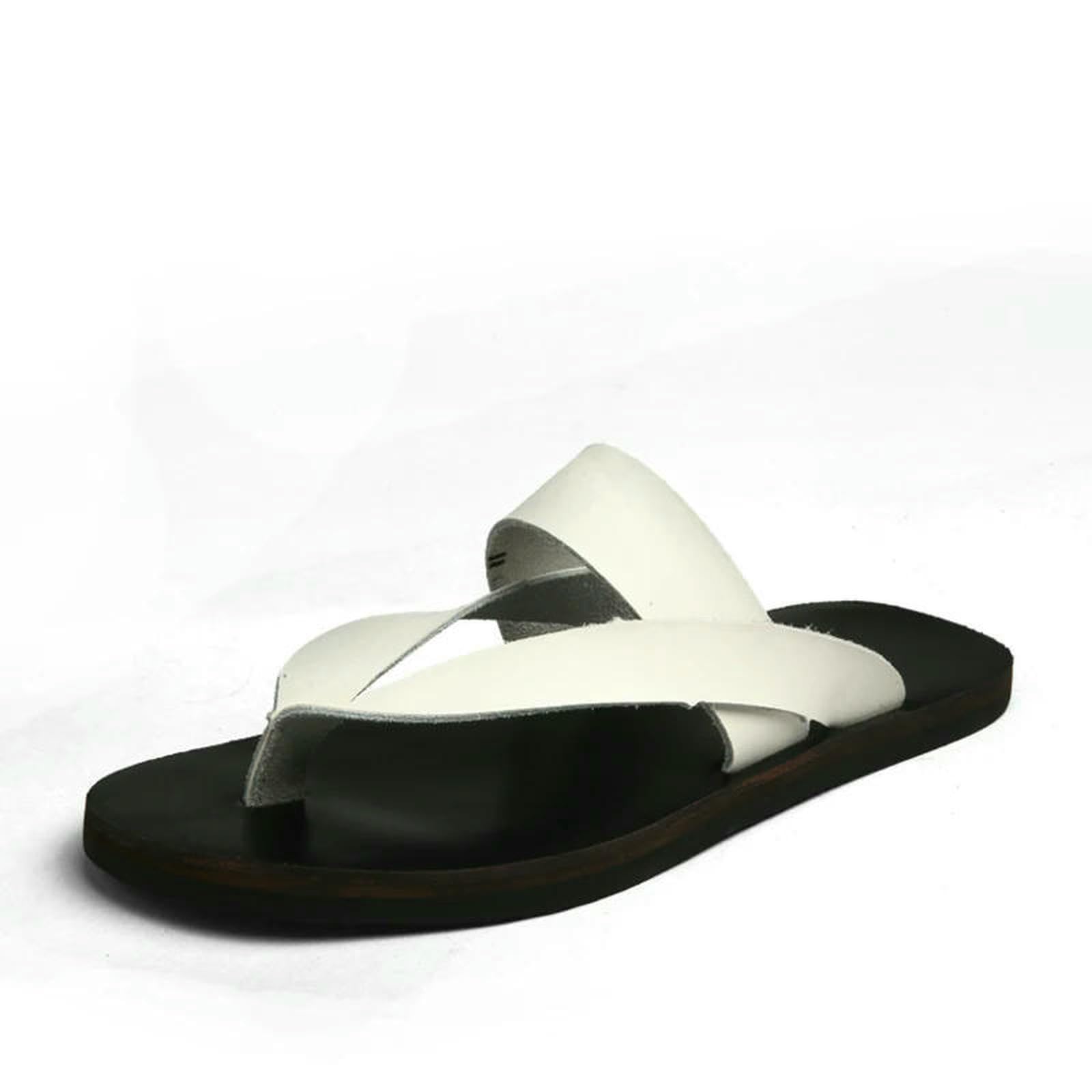 Infradito Uomo Ciabatte da Comode Indossate Come Scarpe Basse Leggere, Sandali Spiaggia Comfort Comprese Uomo-bianco-40