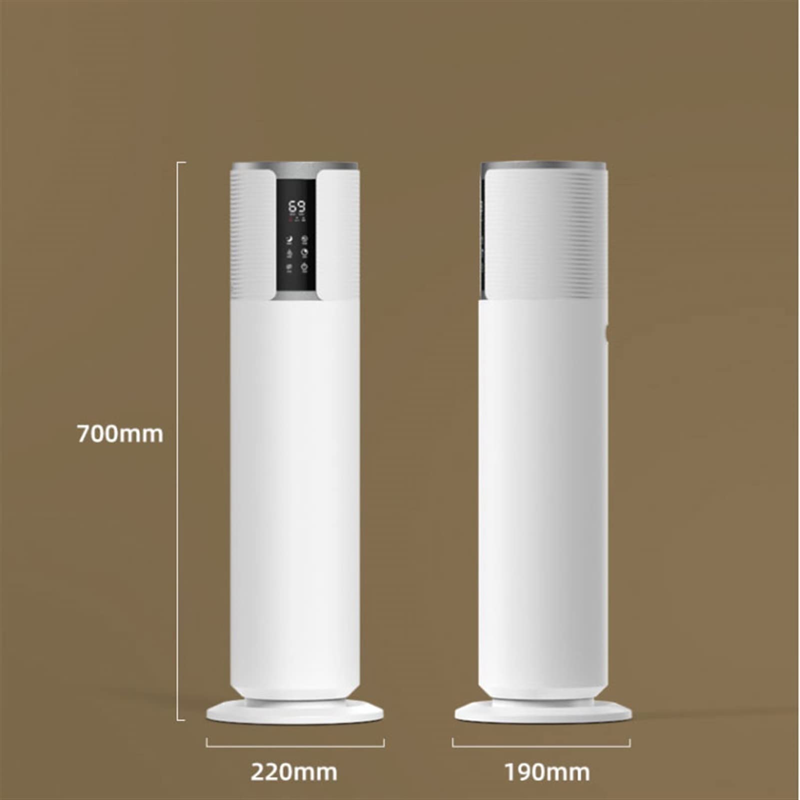 Umidificatore Umidificatore da pavimento per uso domestico Camera da letto Muto 8L Grande capacità Riempimento superiore Diffusore di aromi Umidificatore intelligente a umidità costante - Umidificator