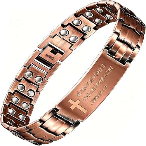 Pulsera de Cobre 99.99% para Hombre con Magneto Potente miniatura 1