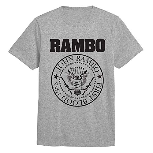 Rambo - First Sangre Seal - Camiseta Oficial Hombre - Gris, XXL