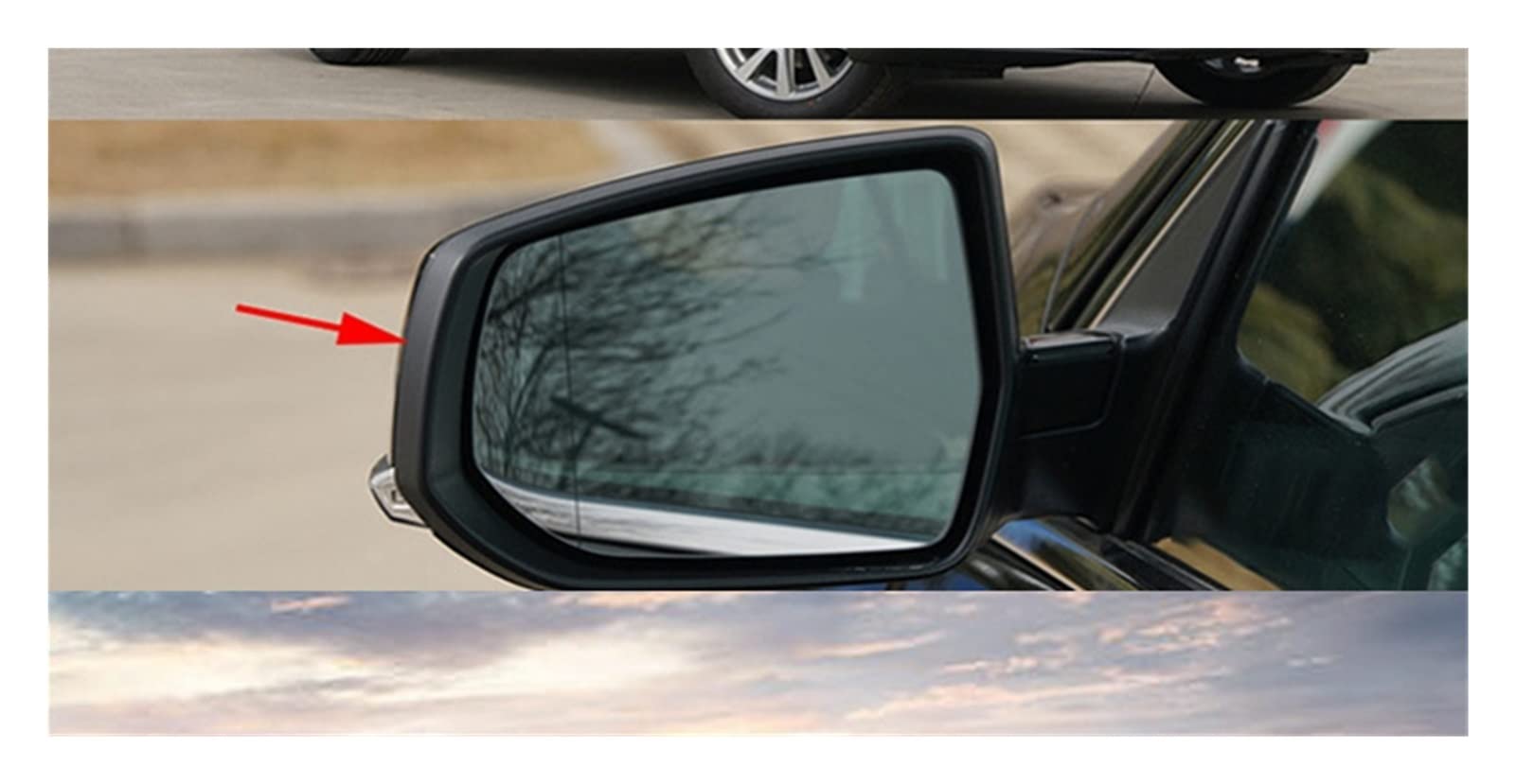 THua store Pasuje do Chevrolet Malibu 12-17 Samochód Zewnętrzny Lusterko Lusterka Szklana Pokrywa Ramka Strona Widok z tyłu Lusterko Baza Uchwyt Test Shell (Color : Right)