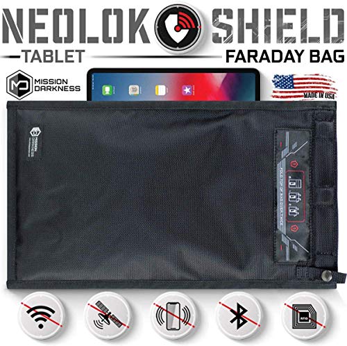 Mission Darkness NeoLok Faraday Bag with Magnetic Closure - Device Shielding for Law Enforcement, Military, Executive Privacy, EMP Protection, Travel & Data Security, Anti-Hacking/Tracking Assurance