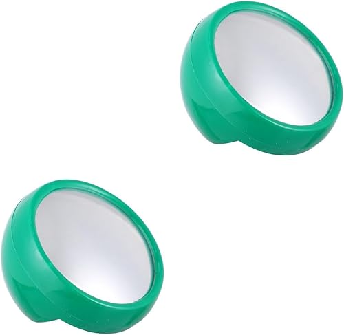 Miniatura 5 de Espejo convexo acrílico para exteriores, 2 piezas para seguridad personal o seguridad – escritorio de gabinete monitores de visión trasera redonda