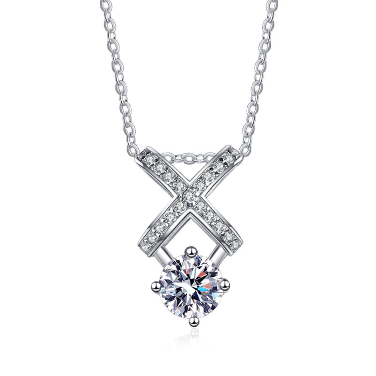 Collier croix moissanite : le cadeau idéal pour femme en argent - 6