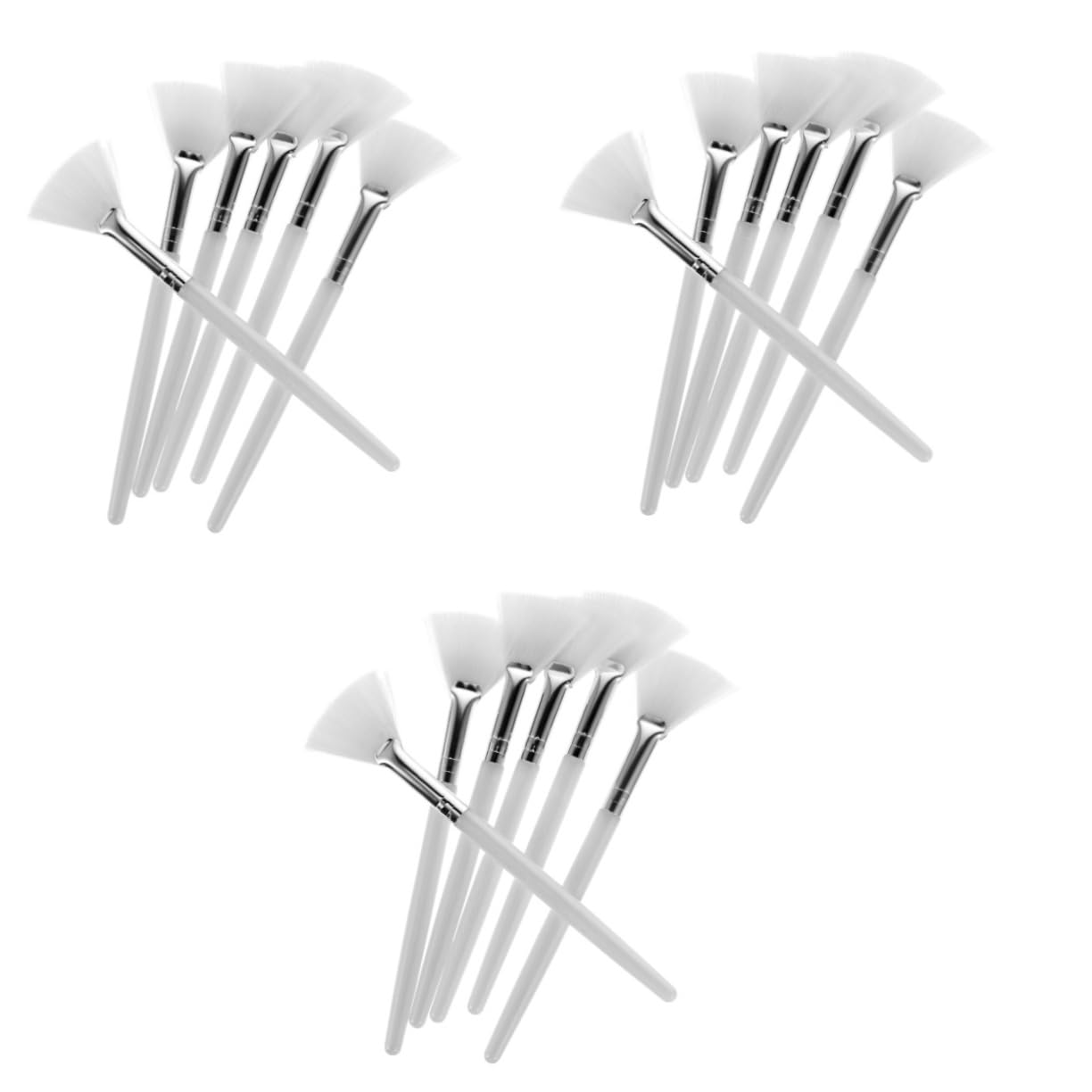 MAGICLULU 3er-set Ergonomischer Beauty-pinsel Applikatorgriff Für Zum Sanften Auftragen Von Masken Make-up-zubehör Einfach Wiederverwendbar 6 Stück X 3