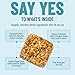 The YES Bar Apple Cinnamon Crisp – Plant Based Protein, Decadent Snack Bar – Vegan, Paleo, Gluten Free, Dairy Free, Low Sugar, Healthy Snack, Breakfast, Low Carb, Keto Friendly (Pack of 6)
