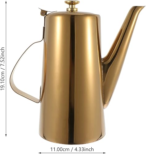 Miniatura 2 de Cabilock Olla de filtro de aceite de acero inoxidable Botella dispensadora de aceite de oliva con boquilla de acero inoxidable Olla de aceite sin