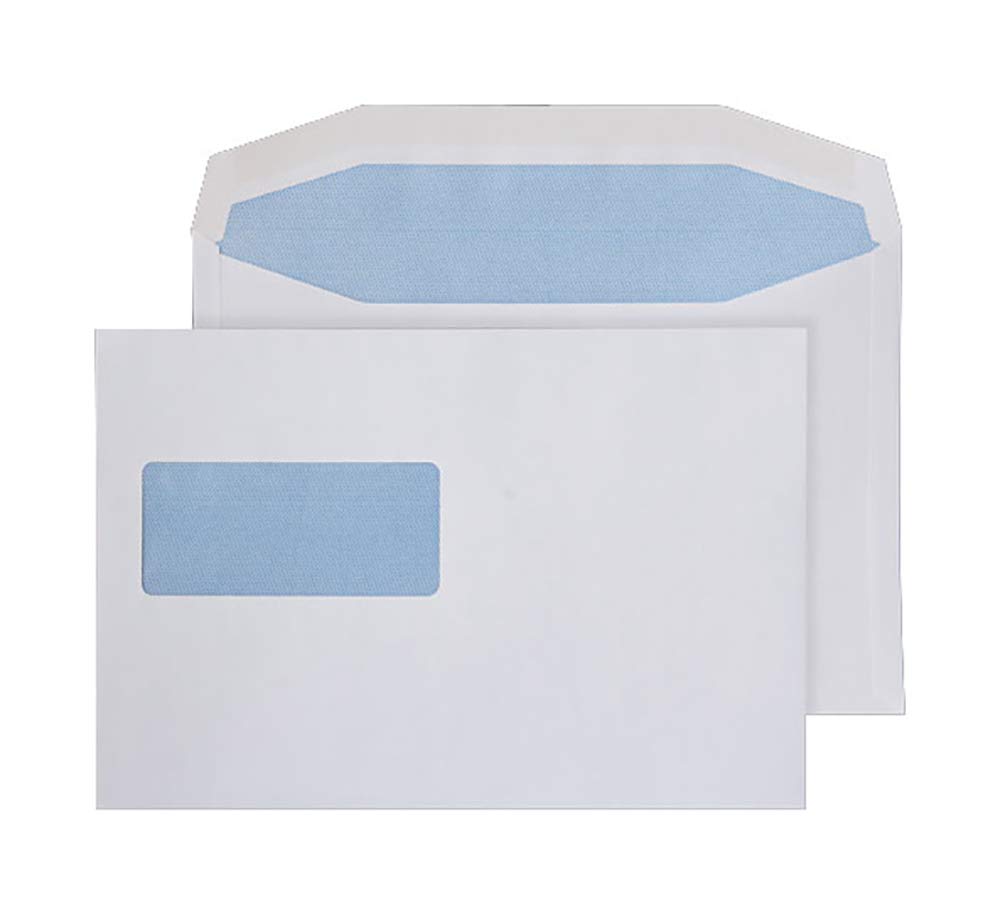 Blake Everyday White Window Gummed Mailer 162x238mm 90gsm Pack 500