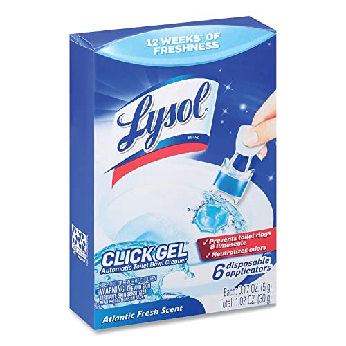 Image of Lysol Click Gel Automatic Toilet Bowl Cleaner, Ocean Fresh Scent 6 ct