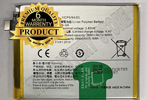 Image of THE BATTERY STORE ORIGANL REPLACMENR BATTEEY for Vivo VI S1 B-G6 Battery with 6 Months WARRENTY and HIGH Capacity Battery Backup Battery (for VIVO B-G6)