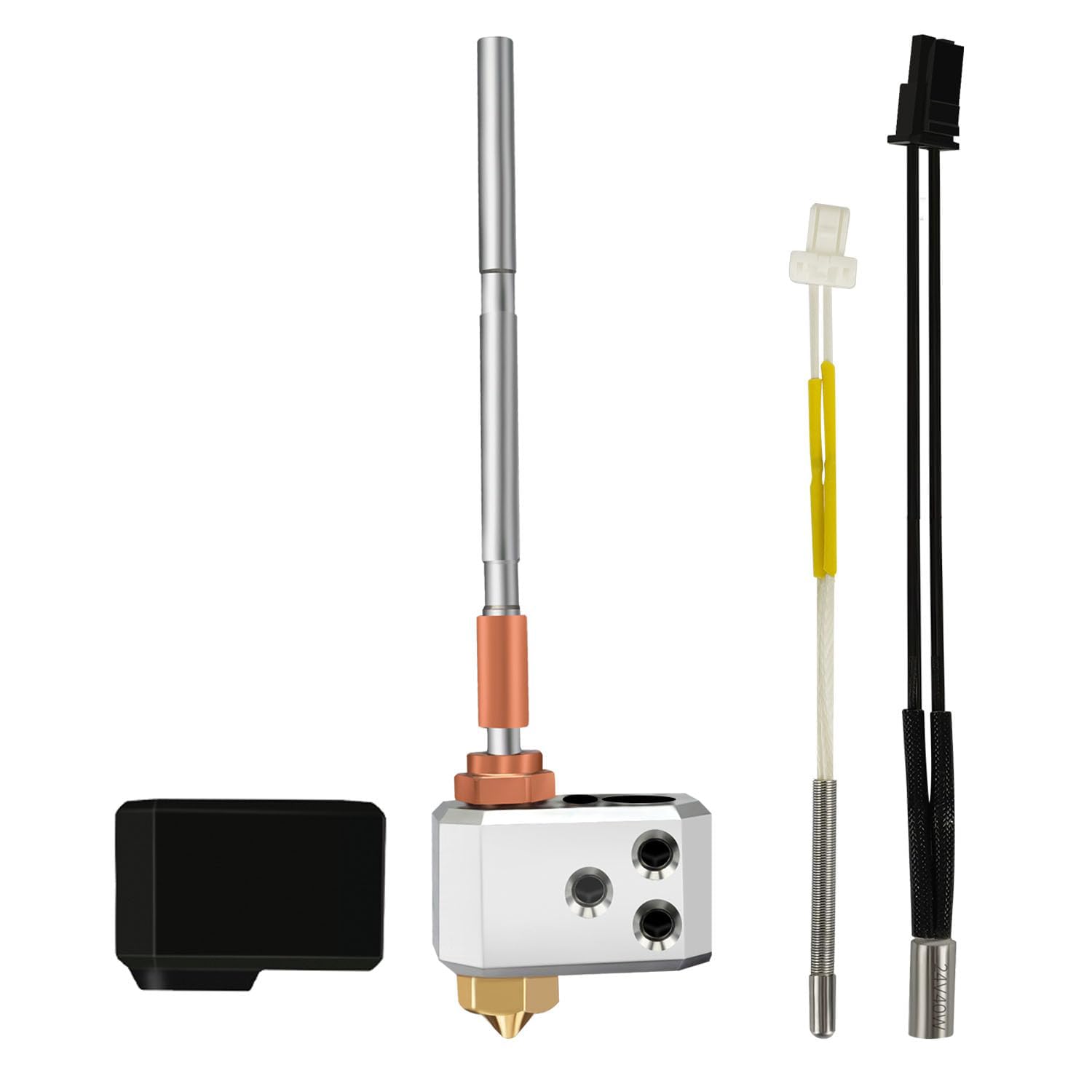 Hotend Kit Per Stampante 3D Kobra 3 - Completo Di Ugelli In Ottone 0.2/0.6/0.8mm E Manicotto In Silicone - Ricambio Per Testa Di Stampa