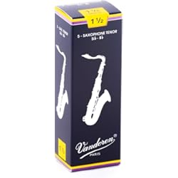 Saxo Tenor Selmer Mark Vi Segunda Mano Vandoren SR2215 - Caja de 5 cañas tradicional n.1.5 para saxofón tenor