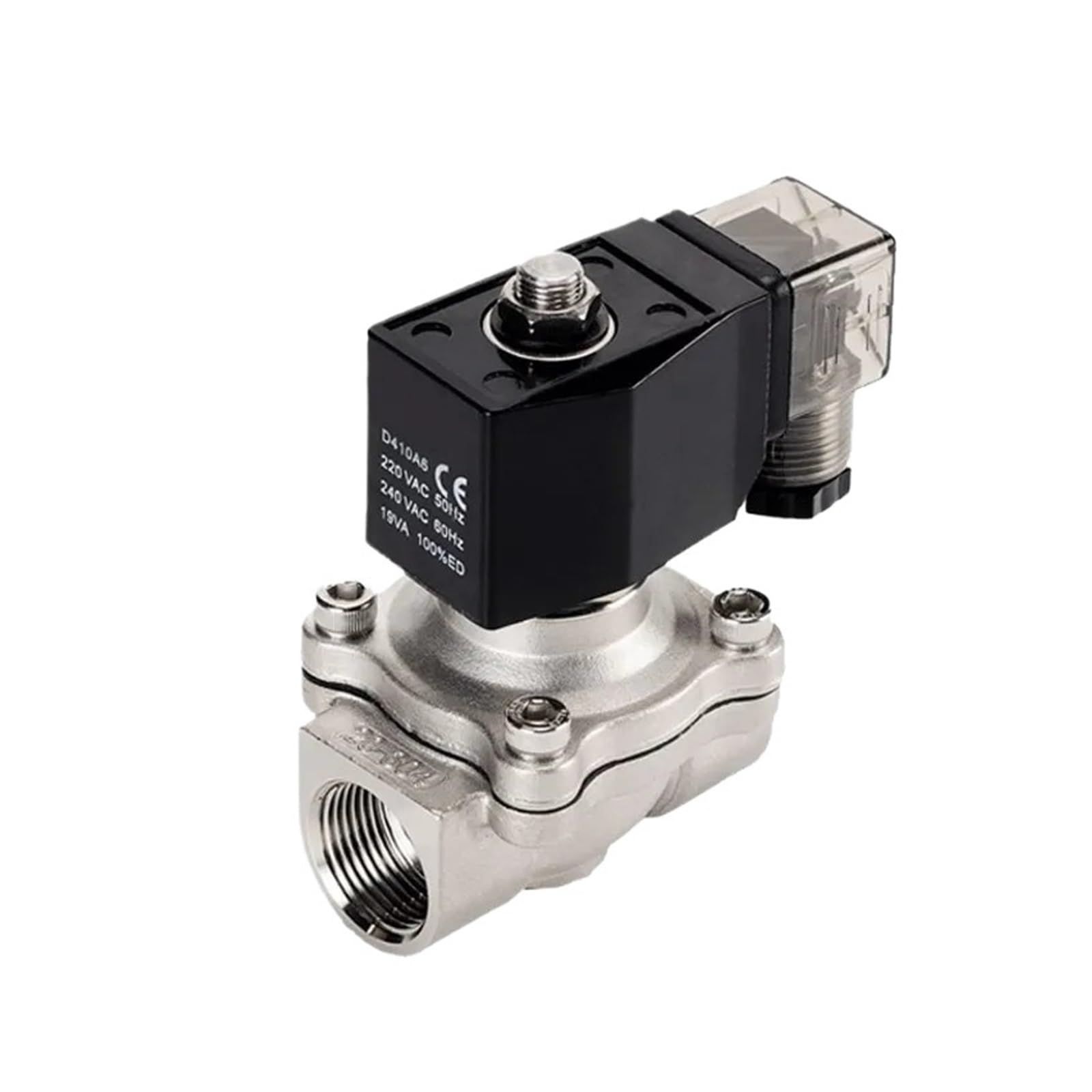 Électrovanne normalement fermée 2 pouces 24V AC NBR inox IP65