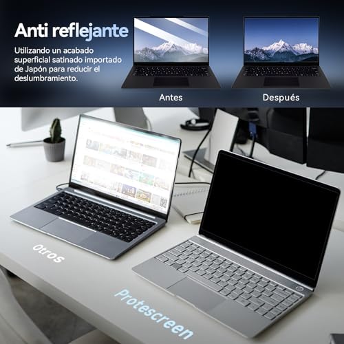 Filtro de privacidad para portátil de 14" con revestimiento protector de luz azul 6