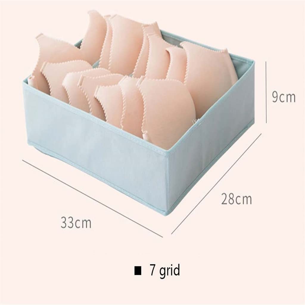 Boîtes de Rangement Non tissées sous-vêtements Organisateur de vêtements tiroir Organisateur de Placard pour Chaussettes Pliantes Short Soutien-Gorge (Argento)