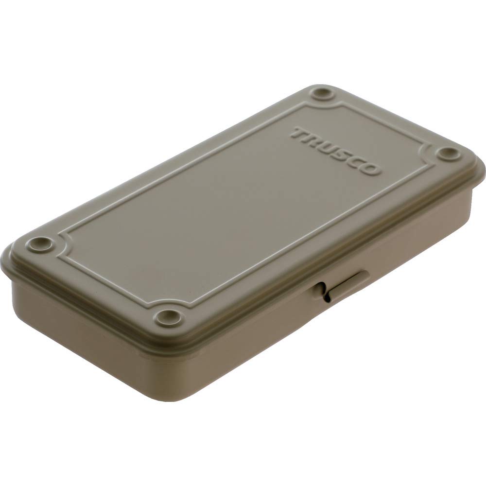 TRUSCO T-19LS Trunk Tool Box, 80.9 x 4.9 x 1.3 x 1.3 inches (203 x 109 x 35 mm), Light Sand, Half Large