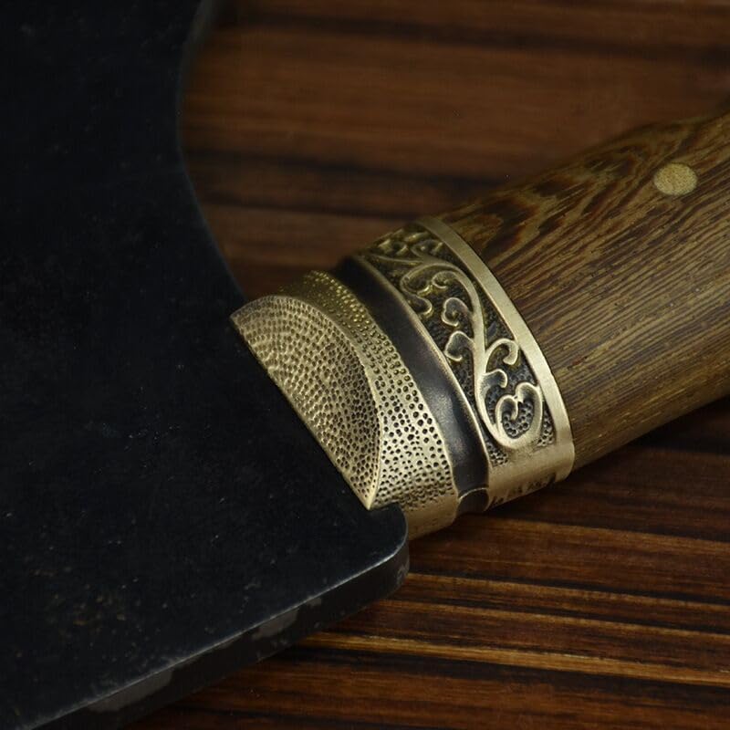 Meat Cleaver,Cleaver Knife Dragon spring ghost hand made kitchen bone axe special bone axe blade pure hand forged big bone axe axe single hand axe, LAMAJIGA5844