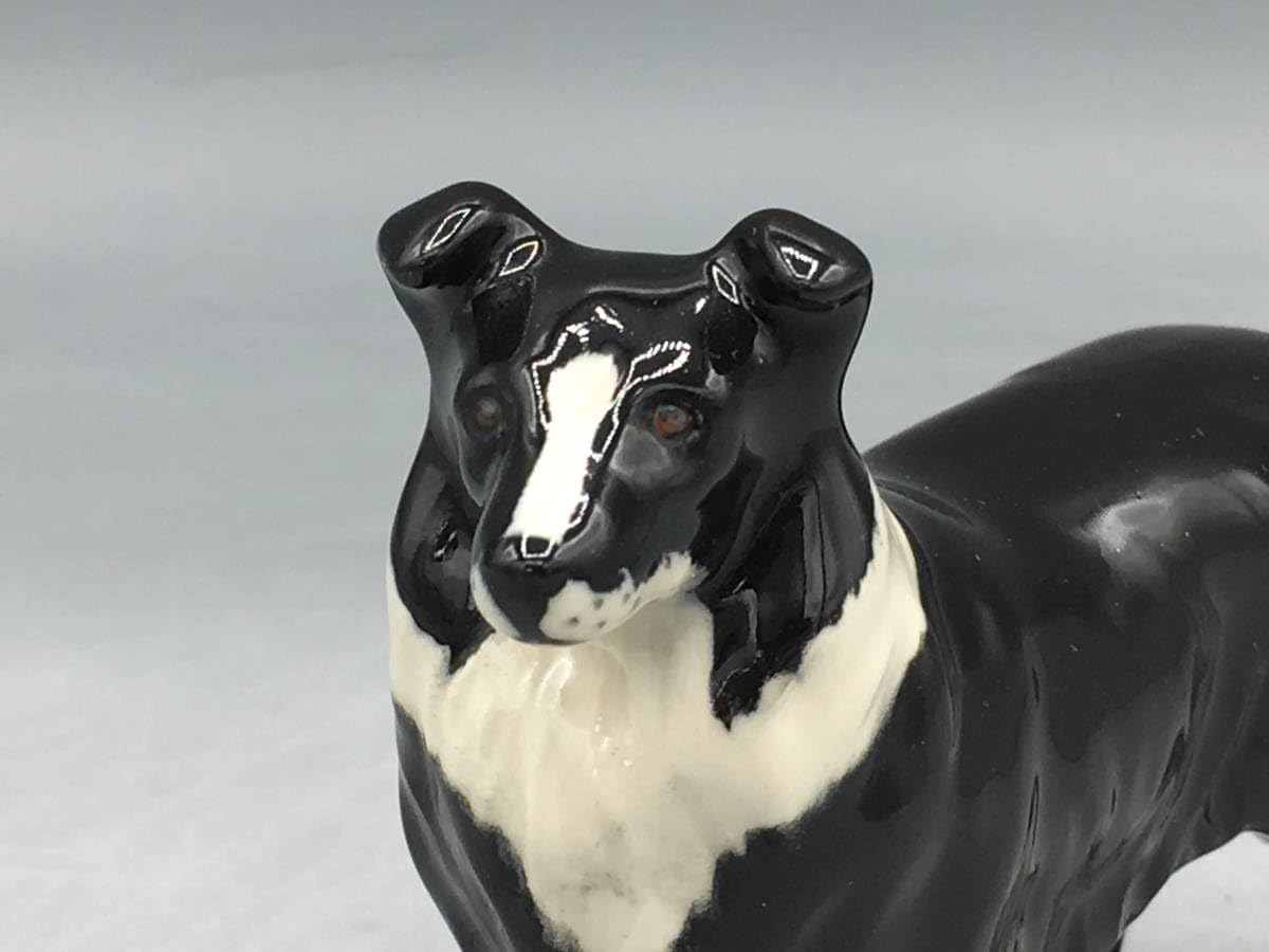 Amazon.co.jp: 英国 ベズウィック ボーダーコリー 犬 フィギュリン 