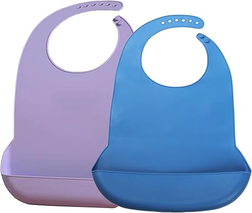 Baberos de silicona para adultos, baberos ajustables y lavables para hombres y mujeres mayores, impermeables para ancianos con atrapador de migas