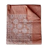 Bhawana Handicrafts Colcha india bordada a mano tamaño Queen Espejo Trabajo Manta de Ropa de Cama Decoración Manta Manta de Algodón Hecho a Mano Colcha Decorativa Colgante
