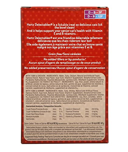 Delectables Bisque Senior 10+ Lickable Cat Treats Variety Pack, 6 Count (Pack Of 6) #TOP2