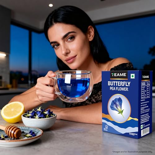 Image of TE-A-ME Butterfly Pea Tea - Blue Pea Tea - 50 gram | Helps Relieve Stress | Caffeine Free - Herbal Tea