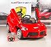 BIG TOYS DIRECT Kid's 82700 Rastar LA Ferrari Electric Ride on Car with Mp3 and Remote Control, 12V, Red