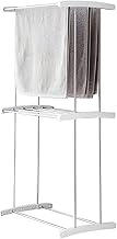 Multifunctional Laundry Rack Bedside Space Saving Bathroom Laundry Rack with 2 Tier Steel Structure