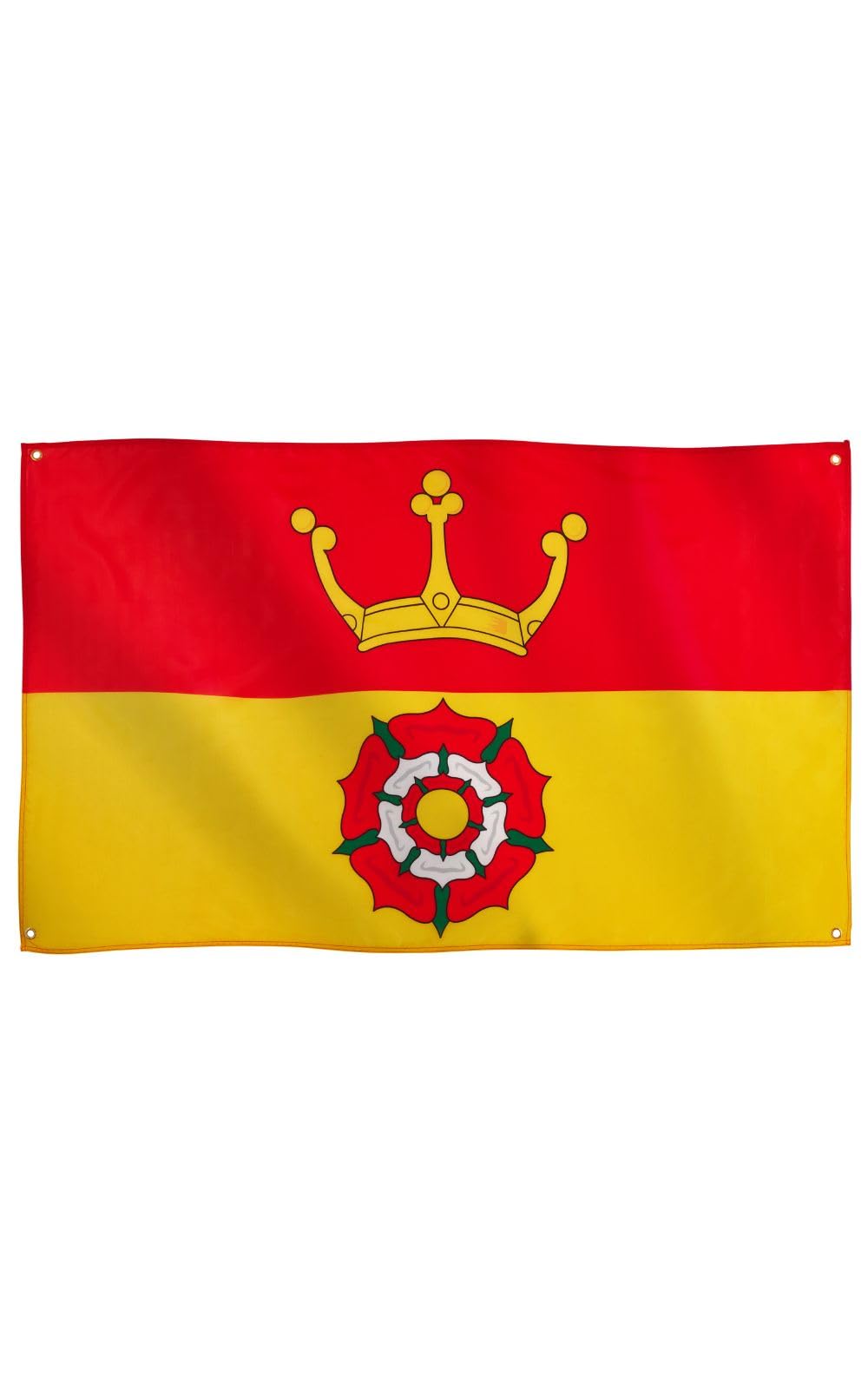 Runesol Hampshire Flag, 91x152cm, 3ft x 5ft, 4 Grommets, Eyelet In Every Corner, Hampshire Day, British Regional Flag