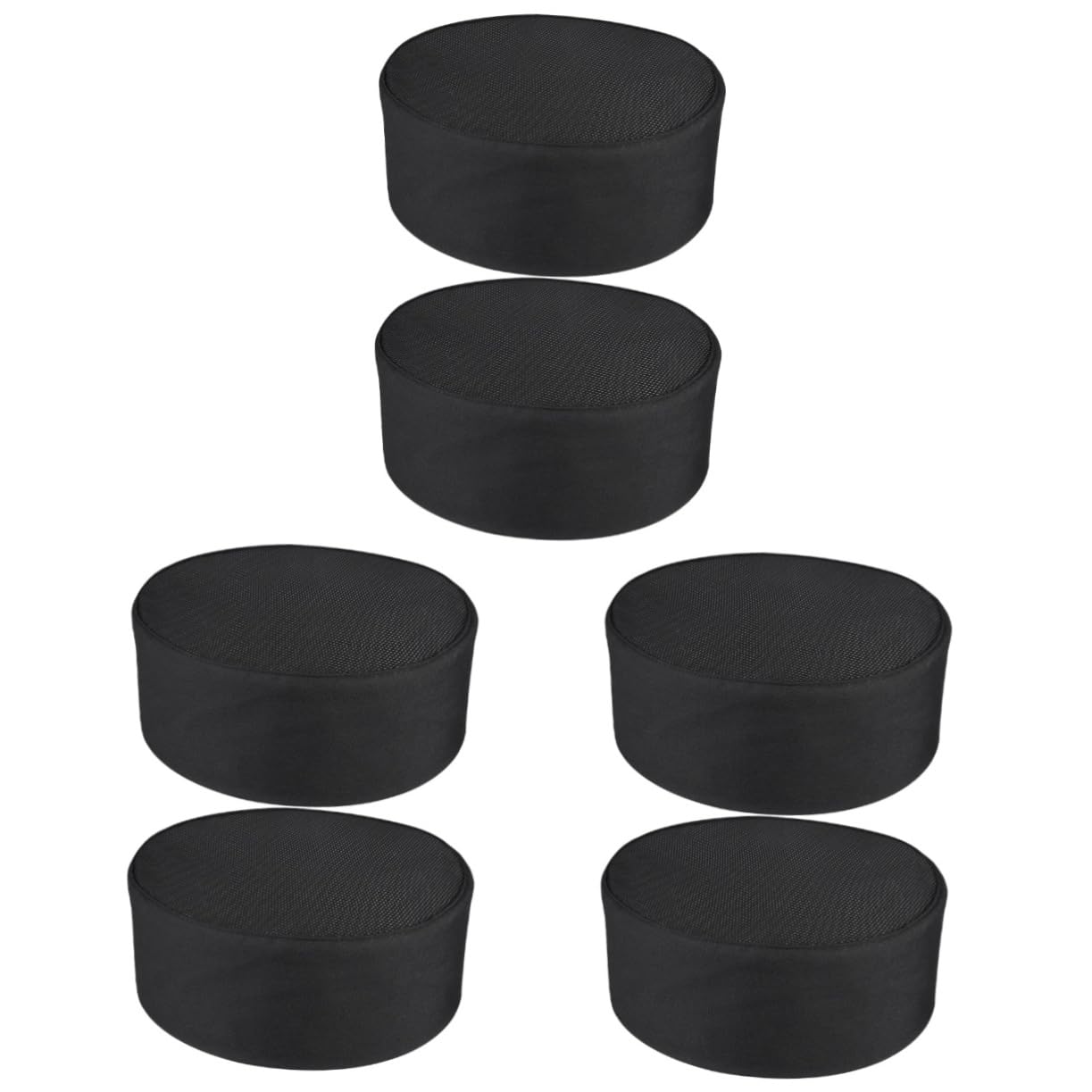 CALLARON Sombrero De Cocinero Gorro De Cocinero Gorra De Chef De Cocina Gorros De Cocina Gorra De Cocina Sombrero De Chef Duradero Gorras Negras Gorra Paño Black