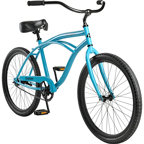 Retrospec Chatham 20” & 24” Kids’ Beach Cruiser Bike 20 Or 24Inch Wheel Childrens Bicycle For 6-8 And 8-11 Year Old Girls And Boys With Coaster Brake, Adjustable Seat - Piercing Blue, 24" #TOP4