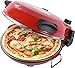 Melchioni Family Bellanapoli, Forno pizza, Resistenza sopra e sotto, Doppio termostato, Piatto in pietra refrattaria 31cm di diametro reversibile e removibile, Maniglie, Timer, 1200W, 2 Palette