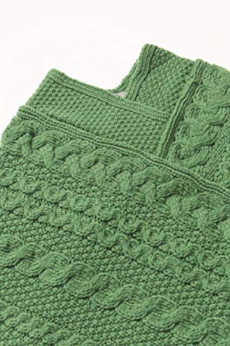 Image of Aran Crafts Kid's Irish Cable Knitted Soft Cape Poncho (100% Merino Wool)