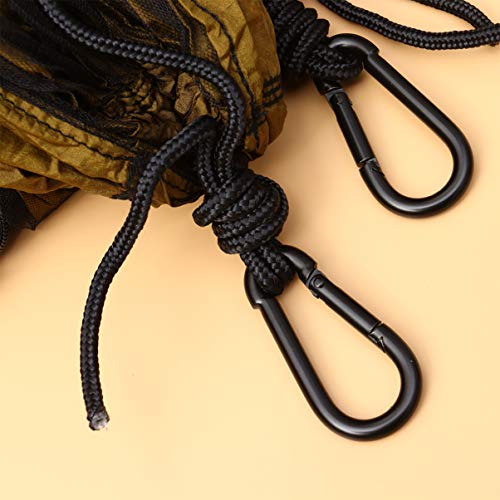 Yarnow Rede de Acampamento Portátil Leve de Náilon Rede Paraquedas com Alças para Pendurar para Moch