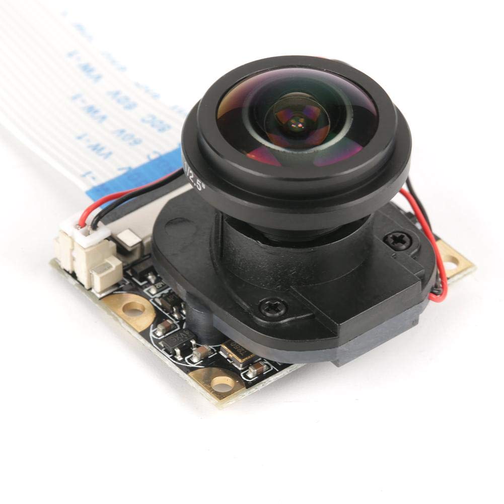 Akozon Modulo telecamera 5 Megapixel Sensore OV5647 Webcam Video HD Supporta Visione Notturna Passa Sutomaticamente Scheda del Modulo Telecamera IR CUT per B 3/2(Niente luci)