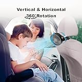 PaPaFboy Baby Pram Stroller Fan 20H Buggy Cooling Clip On Fan, Portable Personal Fans for Pram Accessories Baby Cot Wagon Stroller Pushchairs Crib Bed Treadmill,Travel Holiday Essentials - Image 5