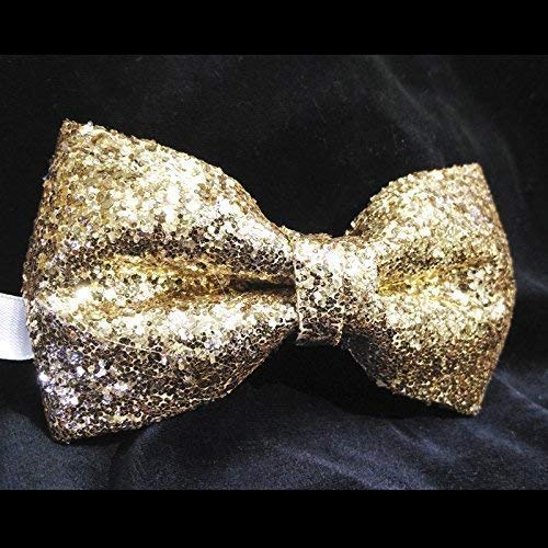 Miniatura 5 de Pajarita con purpurina, pajarita preatada con purpurina dorada, pajarita con purpurina para hombres, pajarita dorada para hombres, idea de ensueño