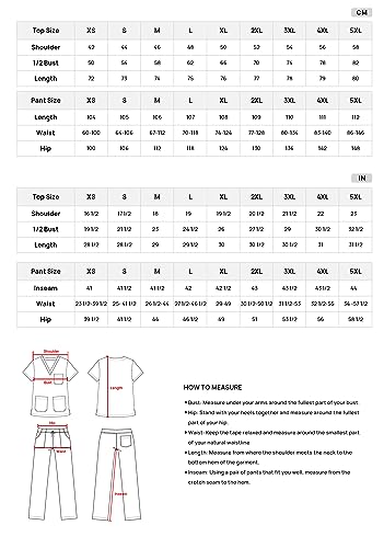 MISEMIYA - Unisex-Schrubb-Set - Medizinische Uniform mit Oberteil und Hose ref.6801-6802 - Large, Marineblau 68