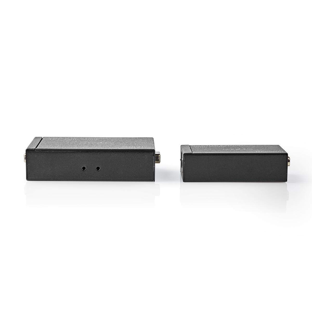 Nedis CREP5930BK extender VGA e audio | Fino a 300 m | tramite cat. 5e Cat. 6 | Trasmettitore e ricevitore