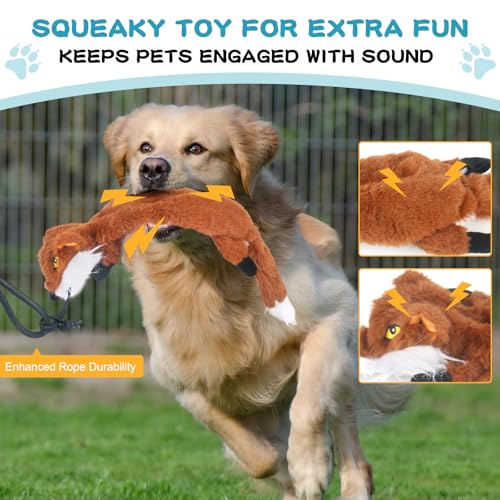 Flirt Pole for Dogs - Heavy Duty Interactive Dog Rope Toy, Agility Training Fishing Pole for Large and Small Breeds, Durable Exercise Stick with Replaceable Tails - Image 5