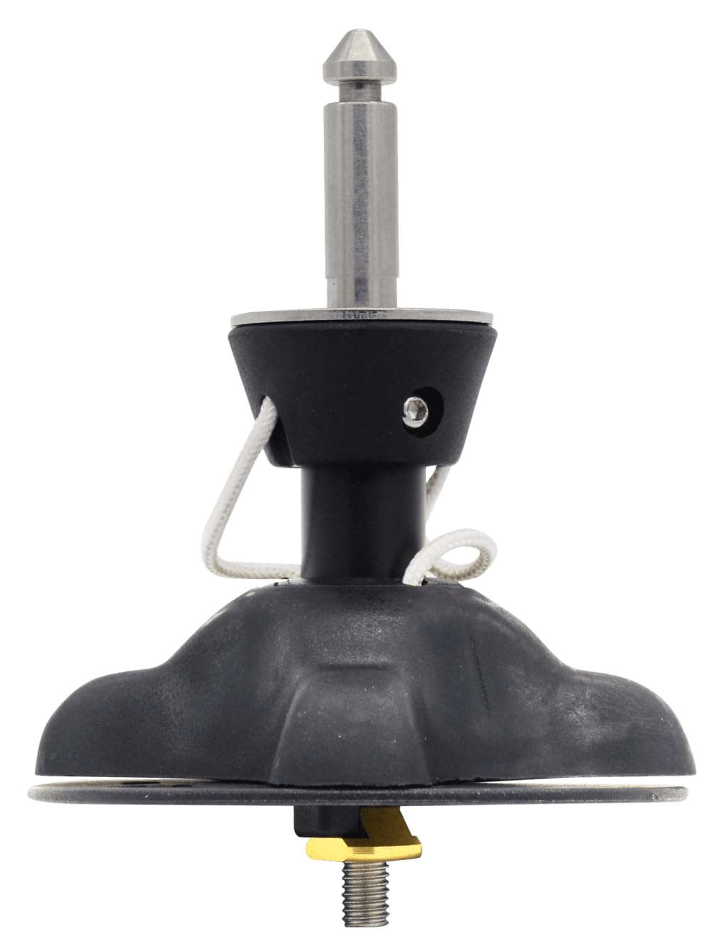 Pied de Mât Windsurf avec Tendon Uréthane, EuroPin, Noir