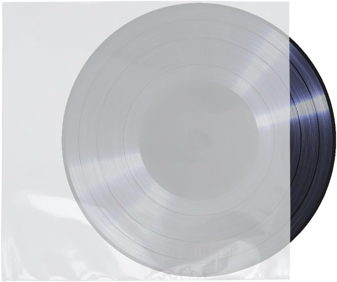30pcs Vinyl Record Protecter Sleeves 12 Inch Thickened Cpp Plastic Cover Easy Access for Vinyl Record Storage and Protection