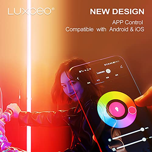 LUXCEO P120 RGB Videoleuchte Lichtstab1350 Lumen, 3000K-5750K LED Handheld Fotografie Licht,APP-Steuerung RGB Full Color… – Bild 5