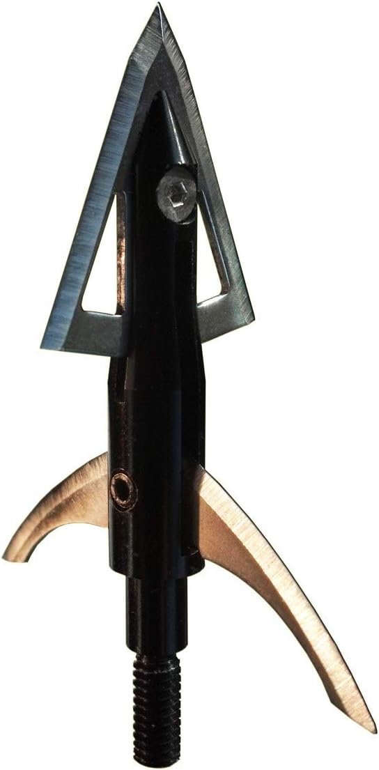 No Limit Archery Grave Digger 1-Inch Broadhead (3-Pack), Black, 0.04-Inch/100-Grain