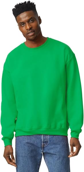 Sweat Homme sans Capuche - Sweat-Shirt Col Rond en Coton Confortable - Idéal pour Le Quotidien et Le Travail - Disponible en Tailles S à 5XL - 1