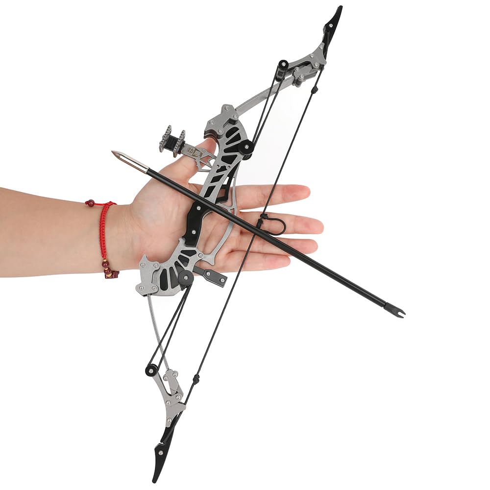 16" Compoundbogen 16LBS - Rechtshänder/Linkshänder Ambidextrous, Anfängerfreundlich für Bogenschießtraining & Jagdsimulation